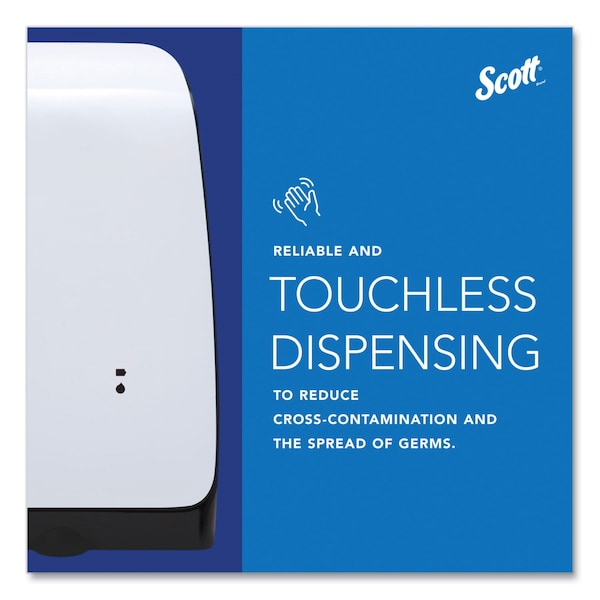 Scott Electronic Skin Care Dispenser, 1200 mL, 7.3" x 4" x 11.7", White - 32499