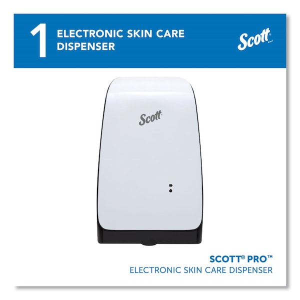 Scott Electronic Skin Care Dispenser, 1200 mL, 7.3" x 4" x 11.7", White - 32499