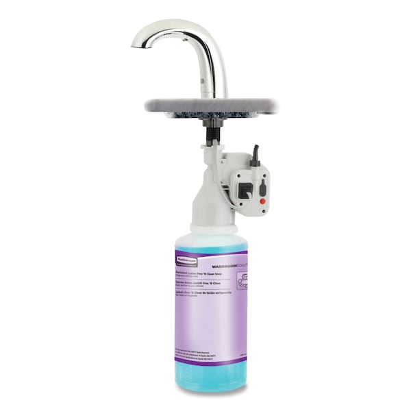 Rubbermaid Commercial One Shot Soap Dispenser - Touch Free, Liquid, Polished Chrome, PK4 - FG402241