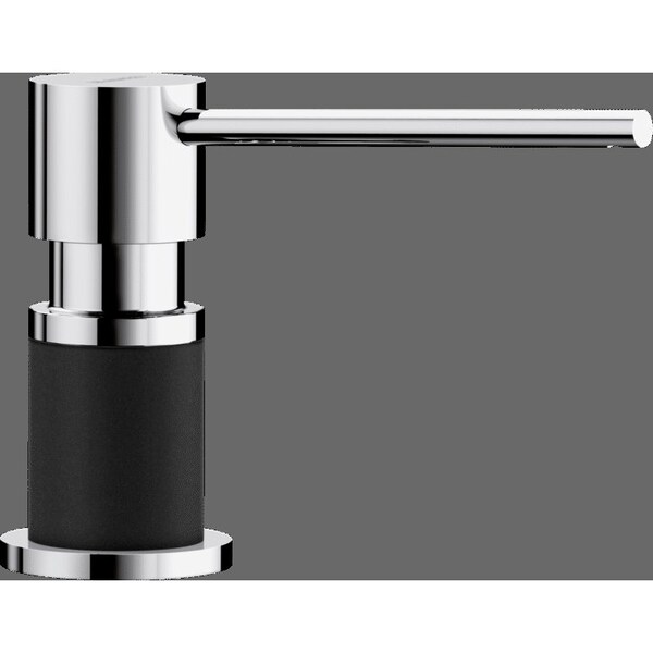 Blanco Lato Soap Dispenser - Chrome/Coal Black - 402574