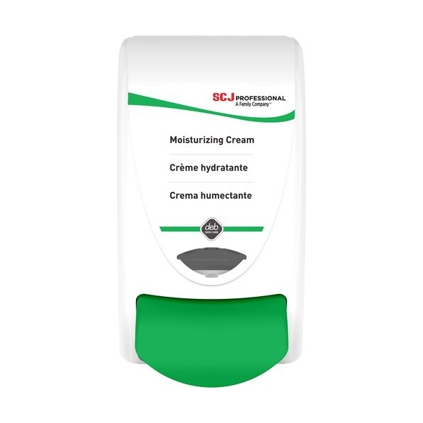 Sc Johnson Dispenser, Manual, f/Moisturizing Cream, 1 L Cap, White/Green - SJNRES1LDS