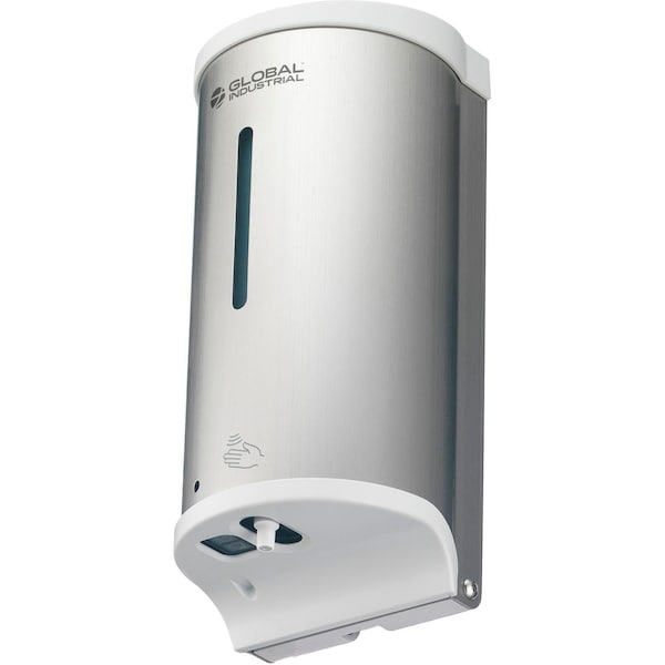 Global Industrial Automatic Liquid Sanitizer Spray Dispenser, 800 ml, Stainless Steel - 641505