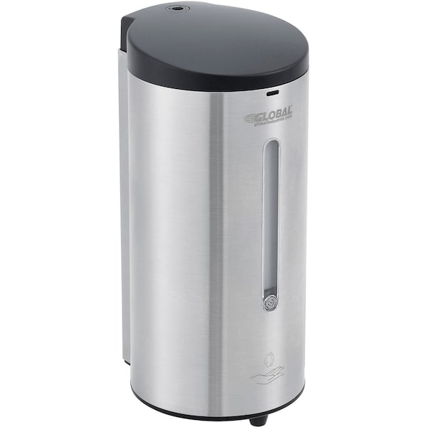 Global Industrial Automatic Foam Soap/Sanitizer Dispenser, 700 ml, Stainless Steel - 641521