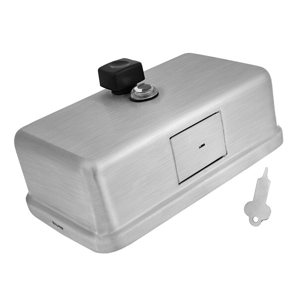 Alpine Industries Stainless Steel Horizontal Manual Liquid Soap Dispenser - ALP424-SSB-MK