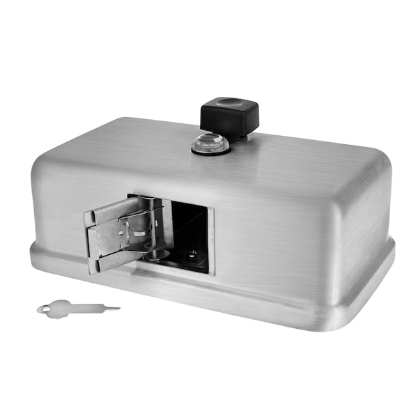 Alpine Industries Stainless Steel Horizontal Manual Liquid Soap Dispenser - ALP424-SSB-MK