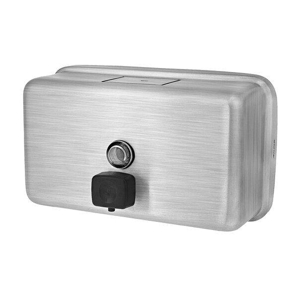 Alpine Industries Stainless Steel Horizontal Manual Liquid Soap Dispenser - ALP424-SSB-MK