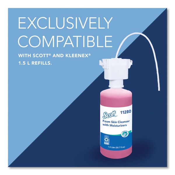 Kimberly-Clark Professional Counter Mount Skin Care Dispenser, 1.5L, 2.12" x 4.25" x 5.56", Chrome - 47604