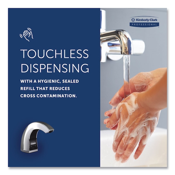 Kimberly-Clark Professional Counter Mount Skin Care Dispenser, 1.5L, 2.12" x 4.25" x 5.56", Chrome - 47604