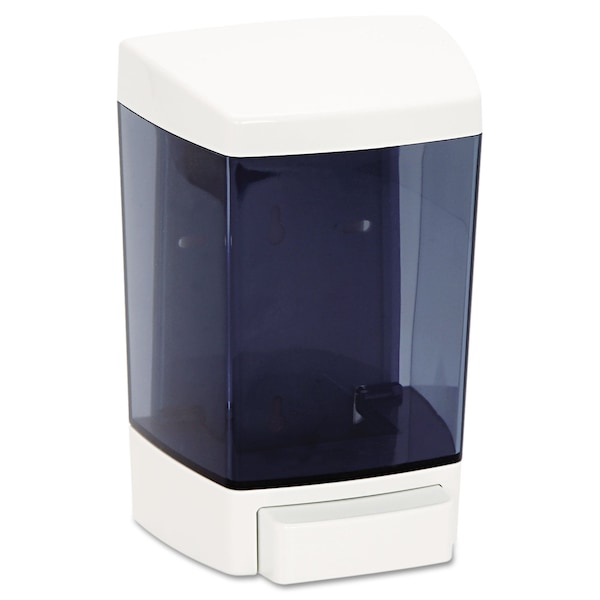 Impact Products ClearVu Plastic Soap Dispenser, 46 oz, 5.5" x 4.25" x 8.5, White - 9346
