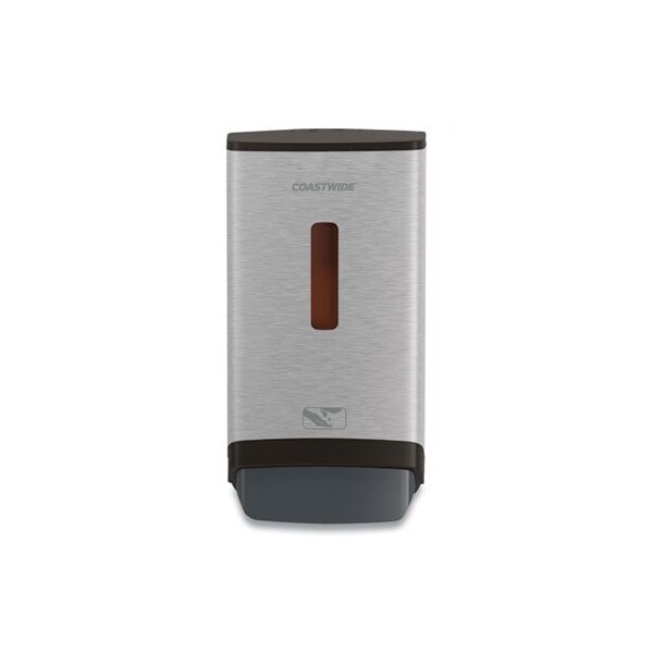 Coastwide J SERIES MANUAL HAND SOAP DISPENSER, 1,200 ML, 6.02 X 4.01 X 11.59, BLACK/METALLIC - 24405520