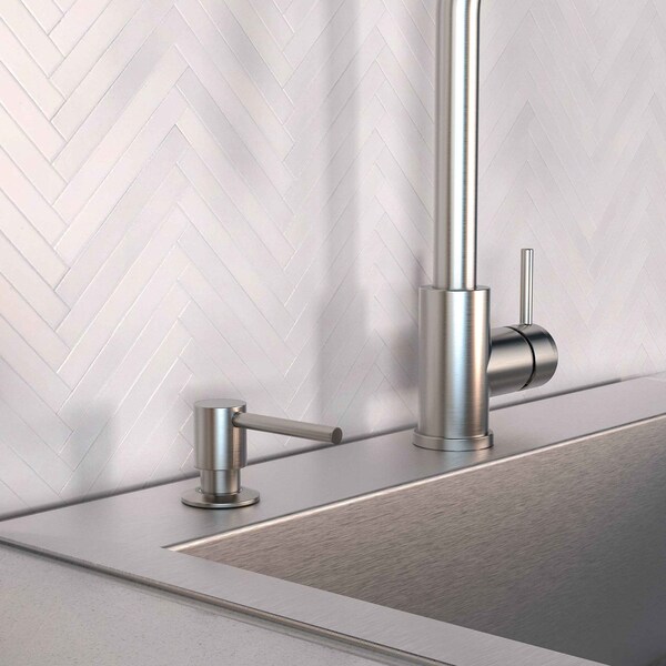 Keeney Mfg Modern Soap and Lotion Dispenser, Brushed Nickel - K613BN