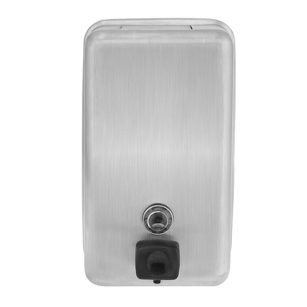 Alpine Industries Stainless Steel Vertical Manual Liquid Soap Dispenser - ALP423-SSB-MK