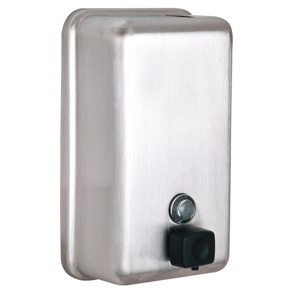 Alpine Industries Stainless Steel Vertical Manual Liquid Soap Dispenser - ALP423-SSB-MK