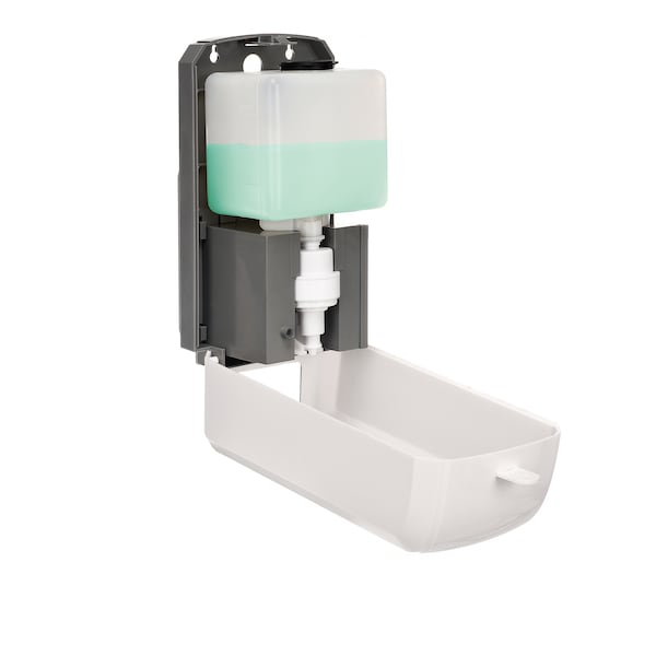 Alpine Industries Automatic Liquid Spray Hand Sanitizer/Soap Dispenser, 1200mL, White - 430-S