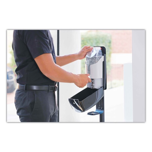 Rubbermaid Commercial AutoFoam Touch-Free Dispenser, 1100 mL, 5.2"x5.25"x10.9", Black/Chrome - FG750411