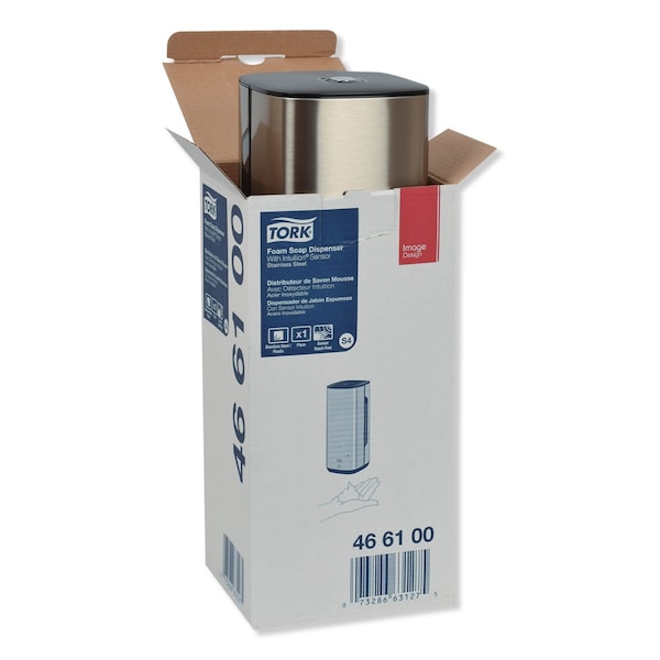 Tork Tork Intuition Sensor Skincare Dispenser Stainless Steel S4, for Hand Soap and Hand Sanitizer - 466100