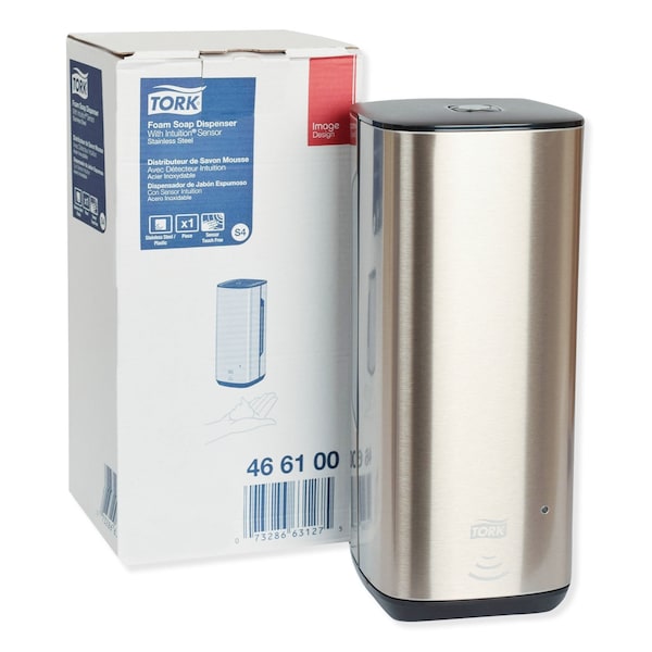 Tork Tork Intuition Sensor Skincare Dispenser Stainless Steel S4, for Hand Soap and Hand Sanitizer - 466100
