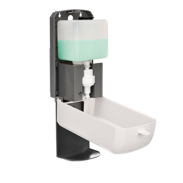 Alpine Industries Automatic Foam Hand Sanitizer/Soap Dispenser, Drip Tray, 1200 mL, White - 430-F-T