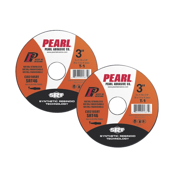 Rueda de corte de pequeño diámetro Pearl SRT 4 x 1/16 x 5/8 SRT46 T-1 - CW430SRT