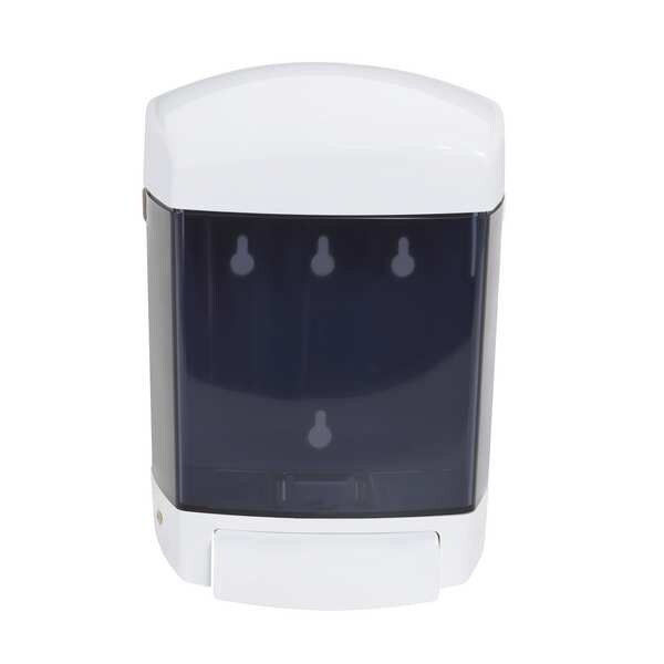 Partners Brand Manual Liquid Soap Dispenser, 50 oz. Capacity, Black/White, 1/Case - TTD137
