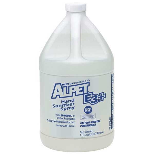 Best Sanitizers Hand Sanitizer, Liquid, E3 NSF Rating, Jug, 1 gal, Fragrance Free, 4 Pack - SA10014