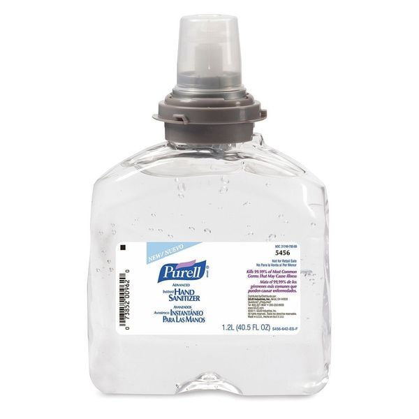 Purell Hand Sanitizer, Gel, 1200mL TFX Refill, PK4 - 5456-04