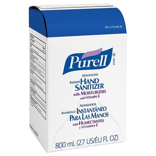 Purell Hand Sanitizer Gel, 800mL Bag-in-Box Refill - 9657-12