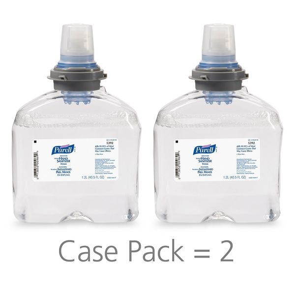 Purell Hand Sanitizer, Foam, 1200mL TFX Refill, PK2 - 5392-02