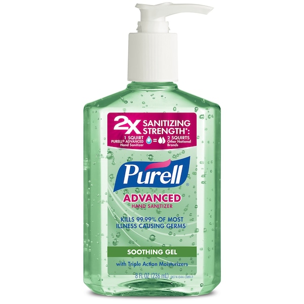 Purell Purell Aloe Scent Gel Advanced Hand Sanitizer 8 oz - 3016-12-CMR