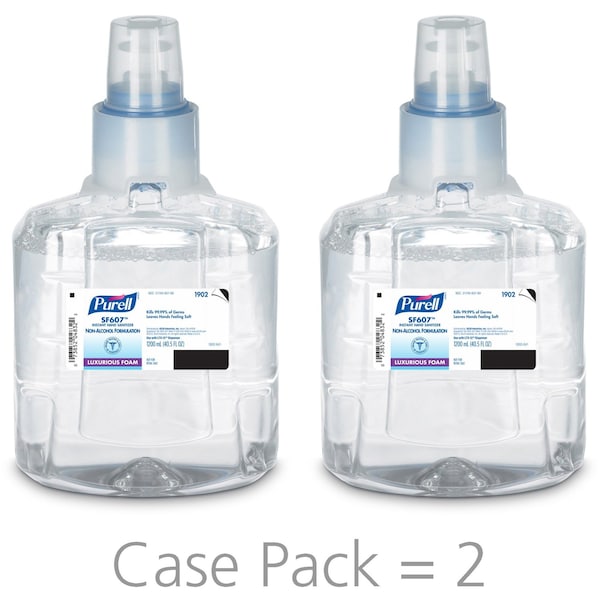 Purell SF607 Hand Sanitizer, Foam, 1200mL LTX-12 Refill, PK2 - 1902-02