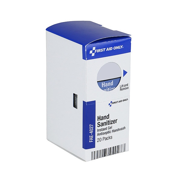 First Aid Only Hand Sanitizer, 0.9 g, Fragrance Free - FAE-4027