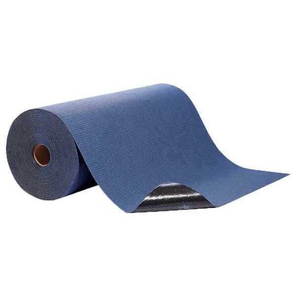 Pig Paint Booth Mat, 32 in x 150 ft, Paints, Solvents, Stains, Blue, Polypropylene - MAT32350-BL