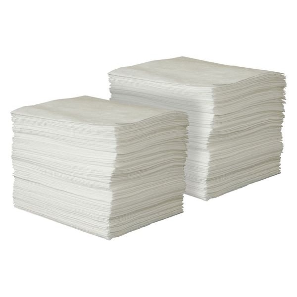 Condor Sorbents, 43 gal, 15 in x 19 in, Oil, White, Polypropylene - 35ZR07
