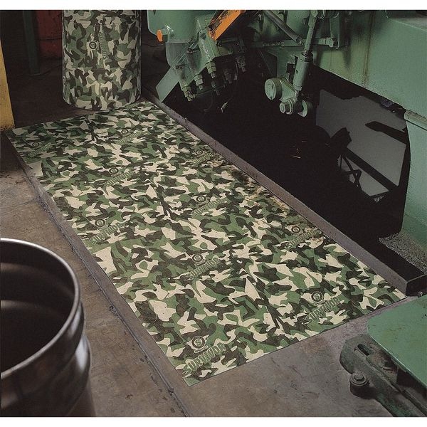 Spilltech Sorbents, 35 gal, 30 in x 150 ft, Universal, Camouflage, Polypropylene - SVR150H