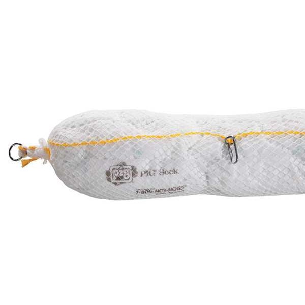 Pig Sorbents, 48 gal, 8 in x 20 ft, Oil, White, Polyester - BOM409