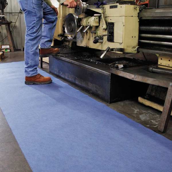Pig Sorbents, 1 gal, 16 in x 25 ft, Universal, Blue, Polyester, Polypropylene - MAT1625