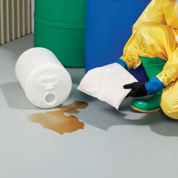 Pig Sorbents, 1 gal, 12 in x 12 in, Bases, Mauve, Polypropylene - PIL353