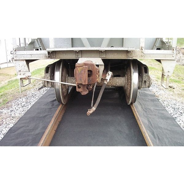 Spilltech Sorbents, 42 gal, 19 in x 100 ft, Oil, Black, Cellulose, Polyethylene - RRMAT19