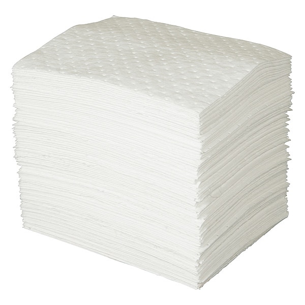 Condor Sorbents, 26 gal, 15 in x 19 in, Universal, White, Polypropylene - 436M85
