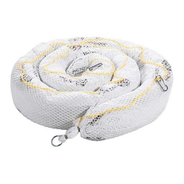Pig Sorbents, 24 gal, 5 in x 10 ft, Oil, White, Polyester - BOM600