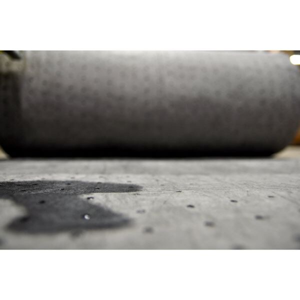 Spilfyter Sorbents, 25 gal, 32 in x 150 ft, Universal, Gray, Polypropylene - GFF-97BX
