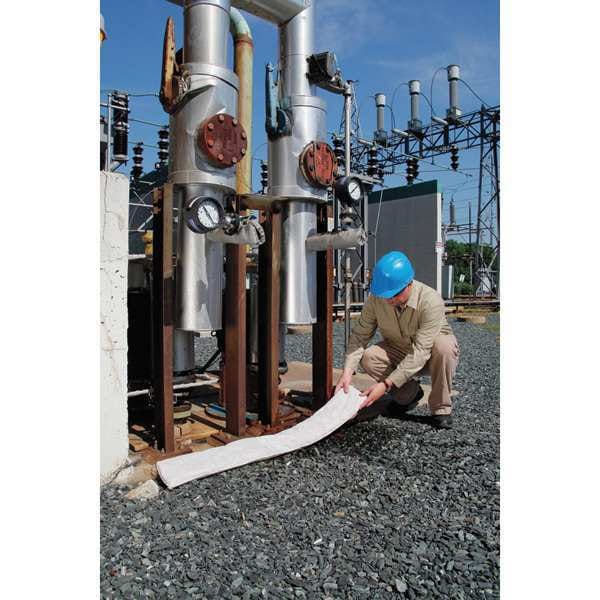 Pig Sorbents, 16 gal, 6 in x 48 in, Oil, Multicolor, Polypropylene - SKM414