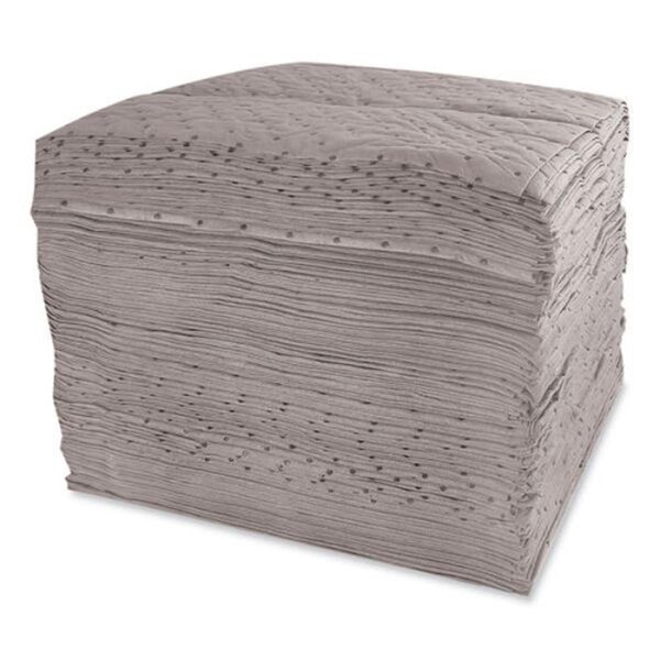 Hospeco 15 x 18 in. All Sorb Industrial Universal Sorbent Pad, Gray, 200PK - HOSASSRBP
