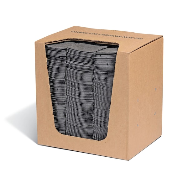 Pig Packaging Absorbent Sheet, Heavyweight, 4in W x 10in L, 300 sheets per box, 300PK - PKG009