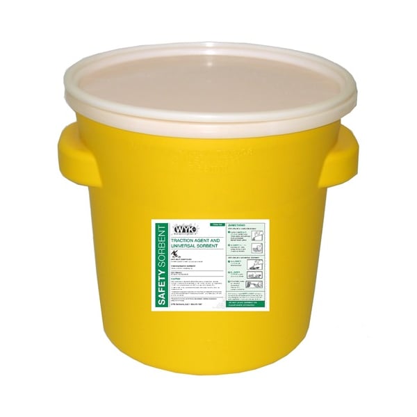Wyk Sorbent, Safety, 110 lb., Drum, Absorbs 20 gal. - 520