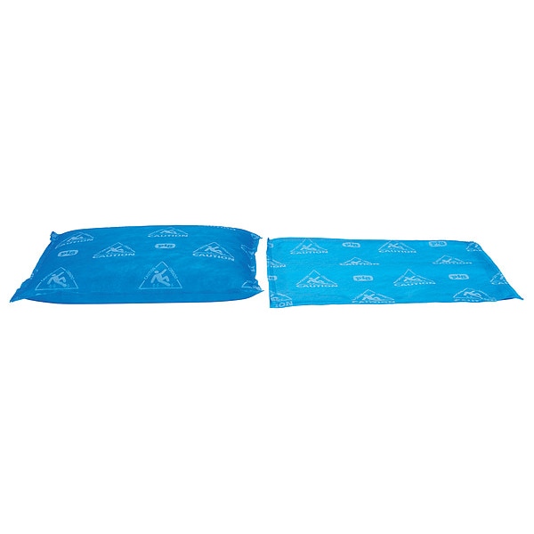 Pig Sorbents, 10 gal, 14 in x 14 in, Universal, Blue, Polypropylene, SAP - WTR004-BL