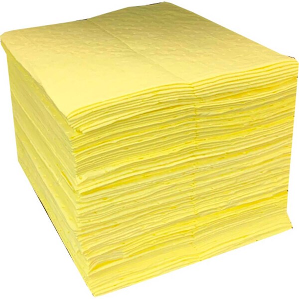Global Industrial Sorbents, Yellow, 100 PK - 670638