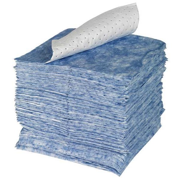 Brady Sorbents, 24 gal, 15 in x 19 in, Oil, Blue, White, Polypropylene - SPC105