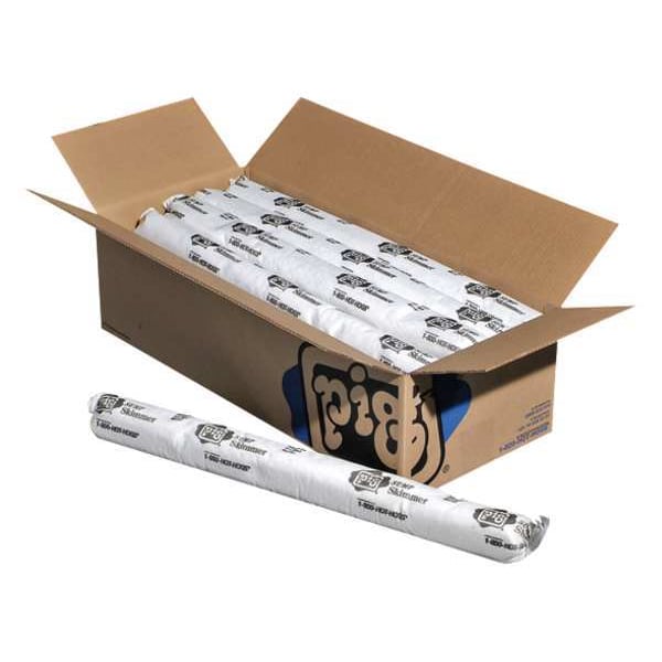 Pig Sorbents, 9 gal, 3 in x 30 in, Oil, White, Polypropylene - SKM400