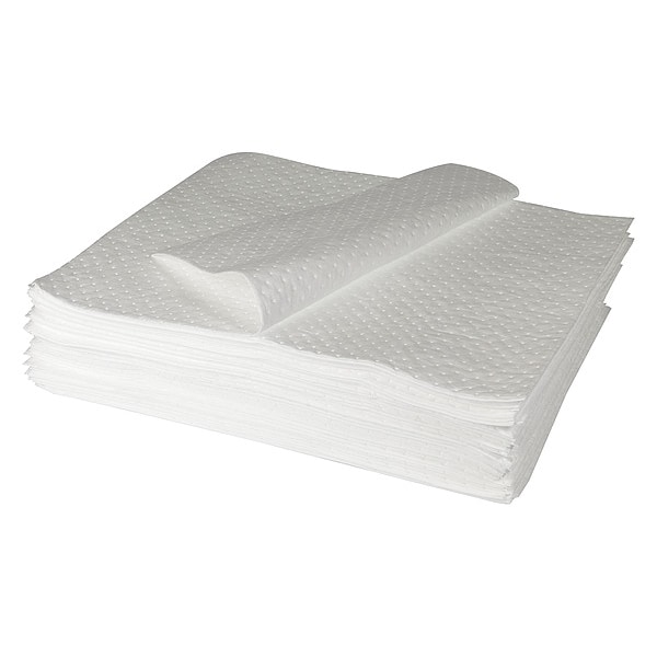 Condor Sorbents, 41 gal, 30 in x 30 in, Oil, White, Polypropylene - 436M88